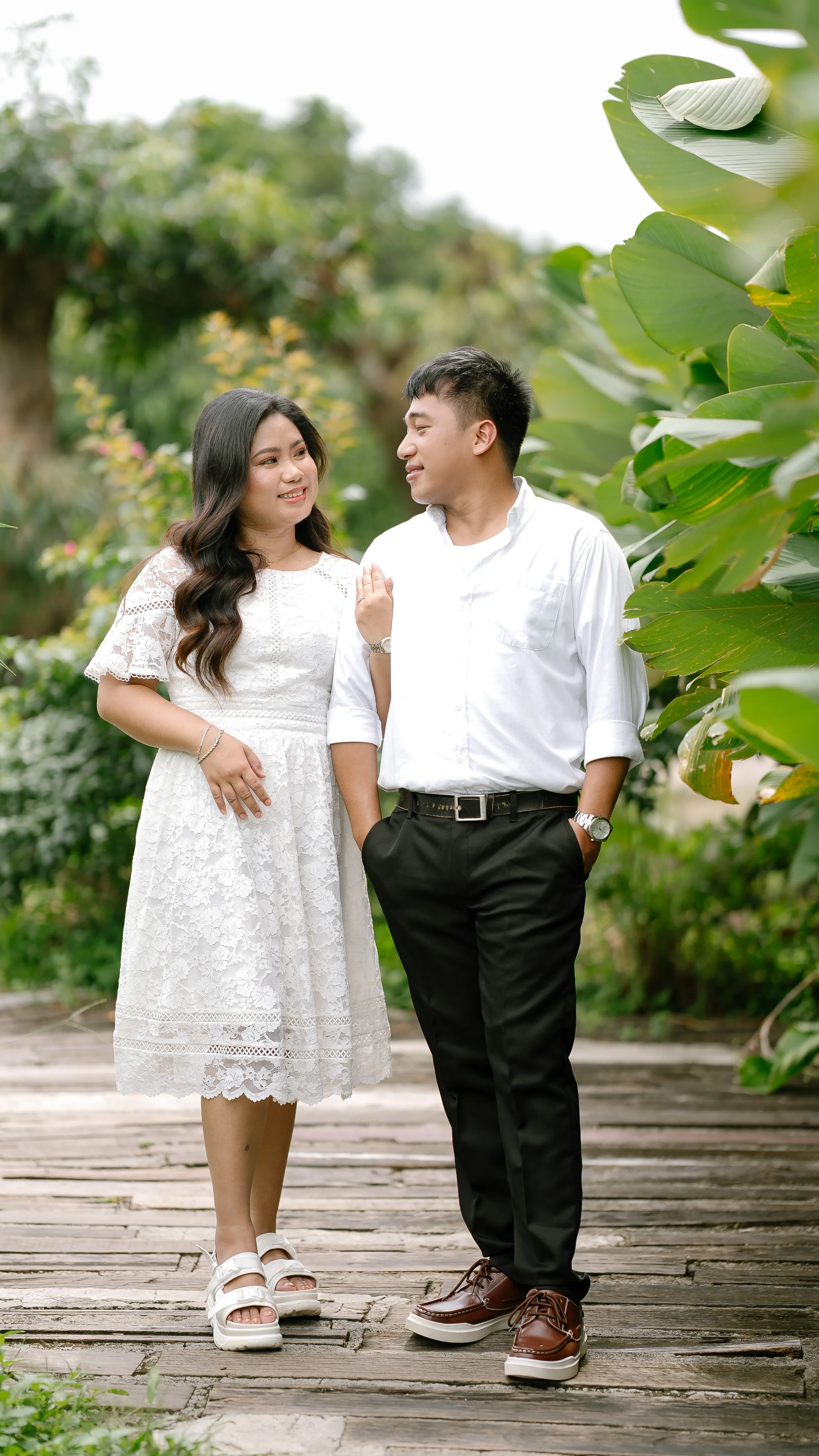 Jeff and Breichelle together outdoors
